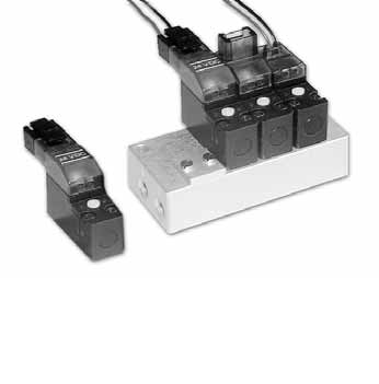 3/2 NC NO Micro Solenoid Valves Direct Operated Ø M3 Subbase-Mounted Body