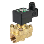 Asco 2/2 Brass Pilot Operated Floating Piston For Hot Water / Steam