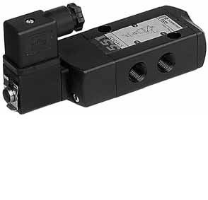 3/2 NC Spool Valve Pilot Operated, Spool Type Single/Dual Solenoid (Mono/Bistable Function) Aluminium Body, G 1/4